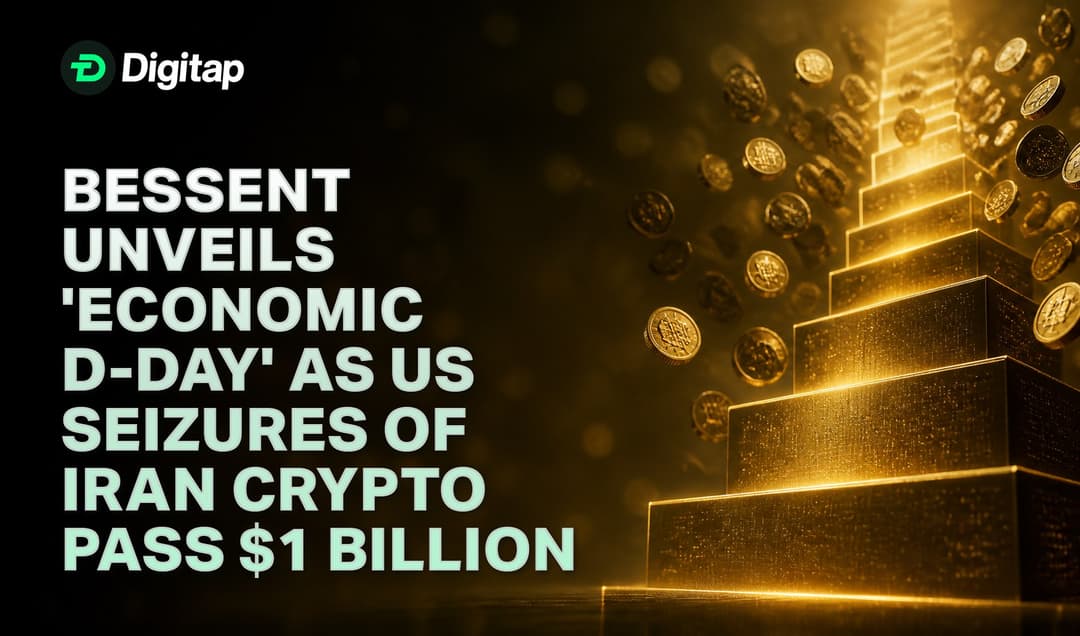 Bessent Unveils ‘Economic D-Day’ as US Seizures of Iran Crypto Pass $1 Billion