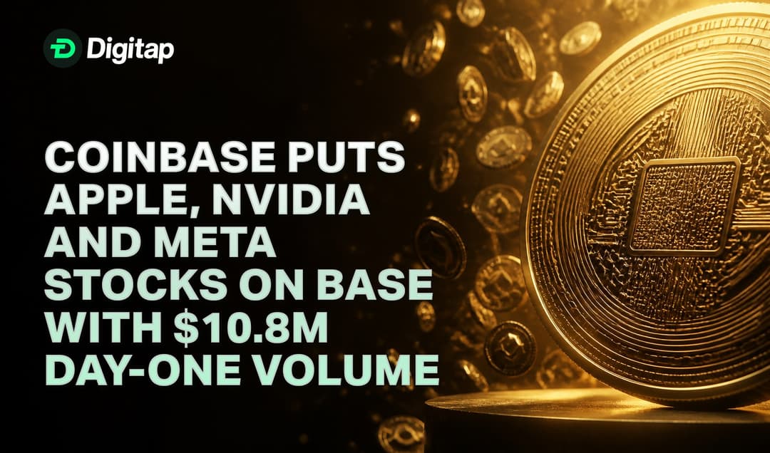 Coinbase Puts Apple, Nvidia and Meta Stocks on Base With $10.8M Day-One Volume